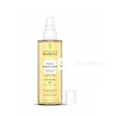ACEITE FACIAL DESMAQUILLANTE CARA OJOS  LABIOS 200 ML ALGA MARIS - LAB. BIARRITZ