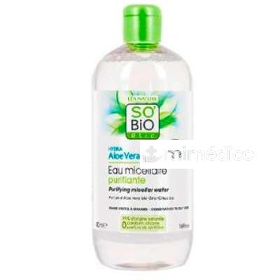 AGUA MICELAR PURIFICANTE ZINC ALOE VERA LIMA BIO 500 ML SO BIO ETIC