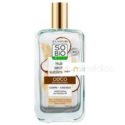 ACEITE SECO CUERPO Y CABELLO COCO BIO 100 ML SO BIO ETIC