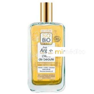 ACEITE SECO CARA, CUERPO, CABELLO ARGAN 100 ML SO BIO ETIC