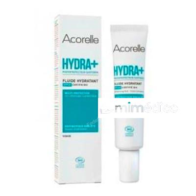 FLUIDO FACIAL HIDRATANTE SPF20 HYDRA+ ACORELLE