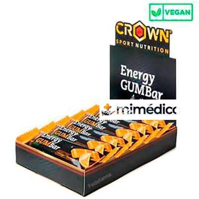 ENERGY GUM BAR  NARANJA 12 X 30 G CROWN SPORT NUTRITION