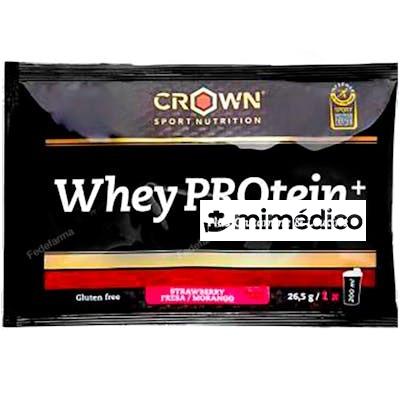 WHEY PROTEIN + MONODOSIS  FRESA 26,5 G CROWN SPORT NUTRITION