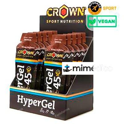 HYPERGEL 45 MOKKA + CAFEINA MOKKA CAFEINA 10 X 75G CROWN SPORT NUTRITION