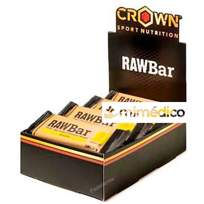 RAW BAR PLATANO 12 X 50 G CROWN SPORT NUTRITION