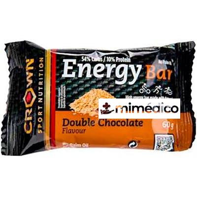 ENERGY BAR DOBLE CHOC 1 X 60 G CROWN SPORT NUTRITION
