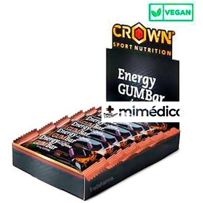 ENERGY GUM BAR COLA + CAFEINA 12 X 30 G CROWN SPORT NUTRITION