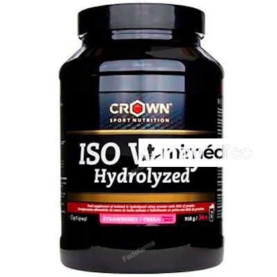 ISO WHEY HYDROLYZED FRESA 918 G (34 PORCIONES) CROWN SPORT NUTRITION