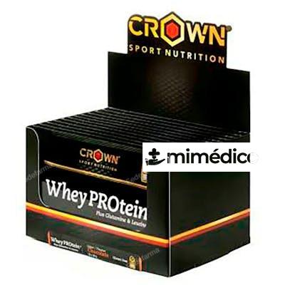 WHEY PROTEIN + MONODOSIS  CHOC 10 X 28 G CROWN SPORT NUTRITION