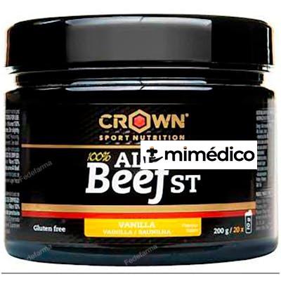 100% ALL BEEF  VAINILLA 200 G(20 PORCIONES) CROWN SPORT NUTRITION