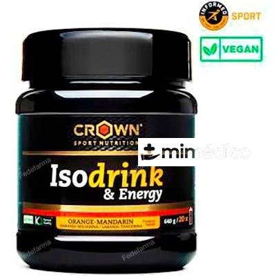 ISODRINK & ENERGY  NARANJA 640 G / 20 TOMAS 400 ML CROWN SPORT NUTRITION