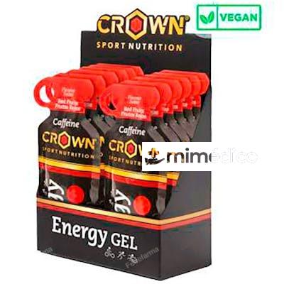 ENERGY GEL FRUTOS ROJOS + CAFEINA 12 X 40G CROWN SPORT NUTRITION