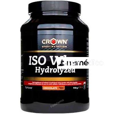 ISO WHEY HYDROLYZED CHOC 918 G (34 PORCIONES) CROWN SPORT NUTRITION