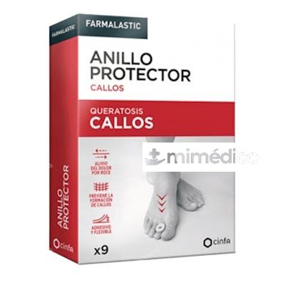 ANILLO PROTECTOR CALLOS 9 UNIDADES T/UN FARMALASTIC