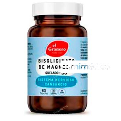 BISIN GLUTENLICINATO DE MAGNESIO CON B6 60 CAP VEGAN EL GRANERO