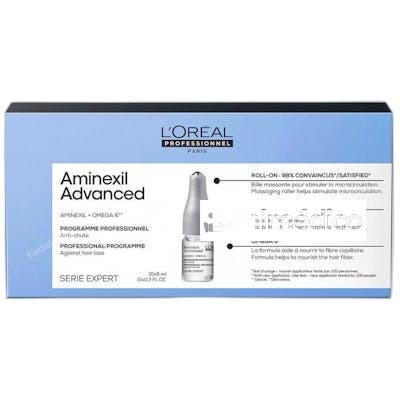 AMPOLLAS ANTICAIDA AMINEXIL ADVANCED 6 ML 10 UNIDADES. LOREAL PROFESSIONNEL