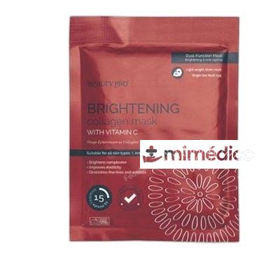 MASCARILLA DE COLAGENO ILUMINADORA CON VITAMINA C 23 GR NA BEAUTY PRO