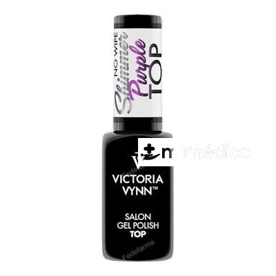 GEL POLISH TOP NO WIPE SHIMMER PURPLE 8ML VICTORIA VYNN