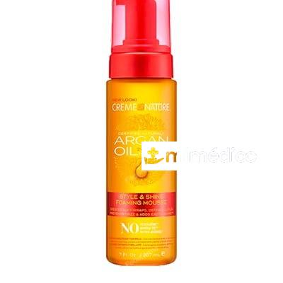 CREME OF NATURE ARGAN STYLE AND SHINE FOAMING MOUSSE 207ML CREME OF NATURE