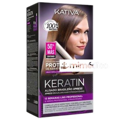 KIT KERATINA ALISADO BRASILENO XPRESS 3 PIEZAS KATIVA