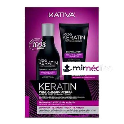 SET TRATAMIENTO KERATIN POST ALISADO XPRESS 2 UN KATIVA
