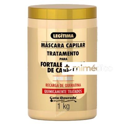 MASCARA FORTALECIMENTO RECARGA DE QUERATINA 1KG GOTA DOURADA
