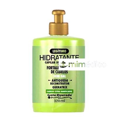 CREME P/ PENTEAR FORTALECIMENTO ANTI-QUEDA QUERATRIX 320ML GOTA DOURADA