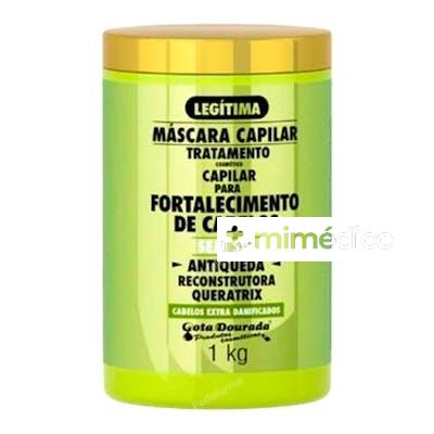 MASCARA FORTALECIMENTO ANTI-QUEDA QUERATRIX 1KG GOTA DOURADA
