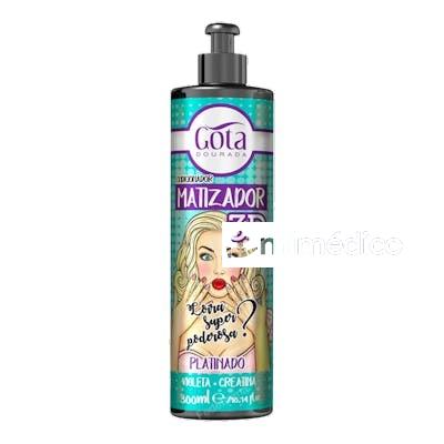 MATIZADOR 3D - PLATINADO 300ML GOTA DOURADA