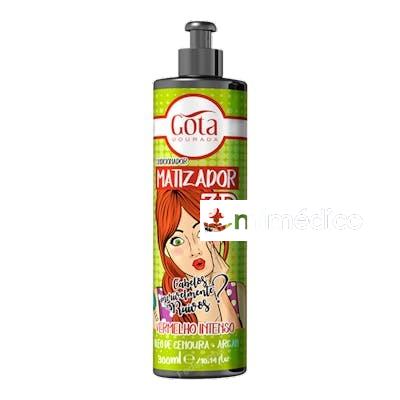 MATIZADOR 3D - VERMELHO INTENSO 300ML GOTA DOURADA
