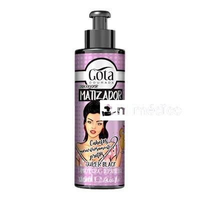 MATIZADOR 3D - SUPER BLACK 120ML GOTA DOURADA