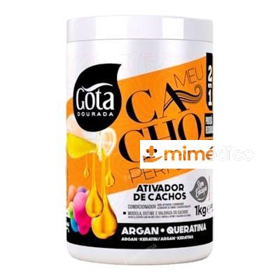 ATIVADOR DE CACHOS MEU CACHO PERFEITO 2EM1 1KG GOTA DOURADA