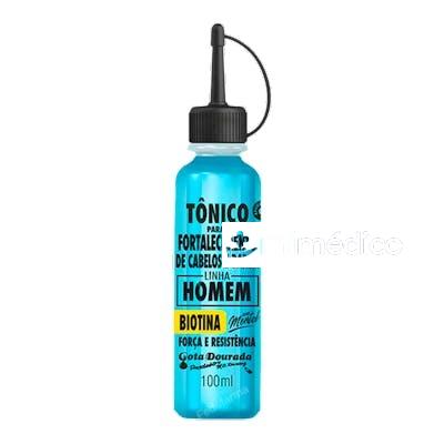 TONICO CABELO E BARBA BIOTINA 100ML GOTA DOURADA