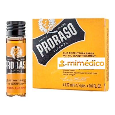 ACEITE CALIENTE PARA BARBA 4X17ML PRORASO