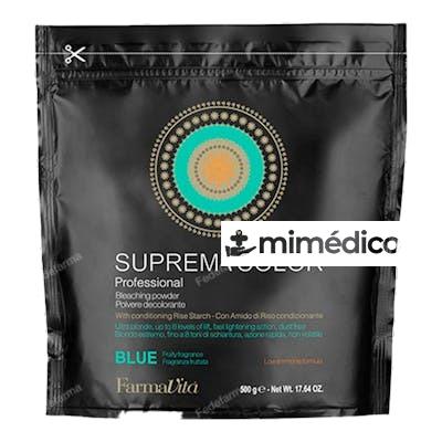 SUPREMA COLOR BLEACHING POWDER BLUE ALLUMINIUM BAG 500GR FARMAVITA
