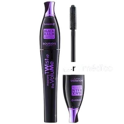 MASCARA DE PESTANAS TWIST UP THE VOLUME BLACK BALM 8 ML NA BOURJOIS PARIS