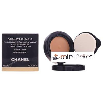 VITALUMIERE AQUA CPCT 34BEIGE AMBRE 12 GR NA CHANEL