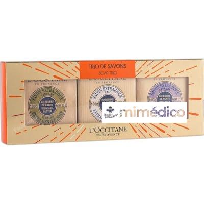 TRIO DE JABON 3 X 100 GR NA LOCCITANE EN PROVENCE