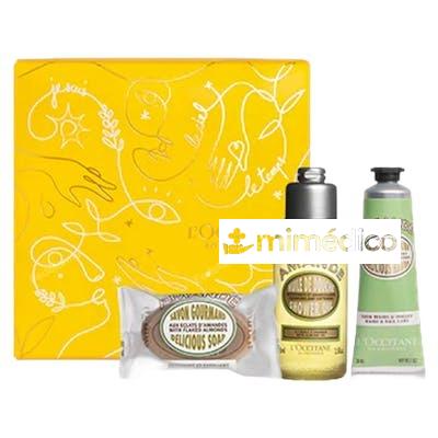 CAJA DE CUIDADO CORPORAL MINI ALMOND HOMME 3 PIEZAS NA LOCCITANE EN PROVENCE