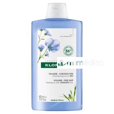 VOLUMEN BIO CHAMPU AL LINO 2 X 400 ML NA KLORANE