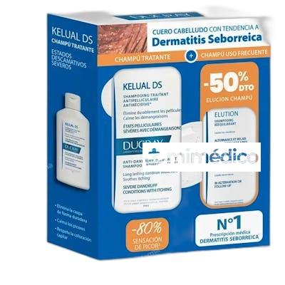 KELUAL DS CHAMPU ANTICASPA 100 ML ELUTION 200 ML NA DUCRAY