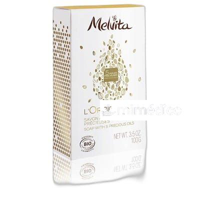 JABON LOR BIO CON 5 ACEITES PRECIOSOS 100 GR NA MELVITA