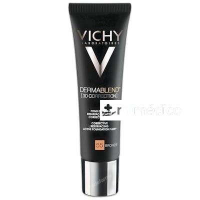 DERMABLEND BASE DE MAQUILLAJE CORRECCION 3D 30 ML 55 BRONZE VICHY