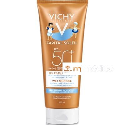 CAPITAL SOLEIL GEL WET SKIN NINOS SPF 50 200 ML NA VICHY