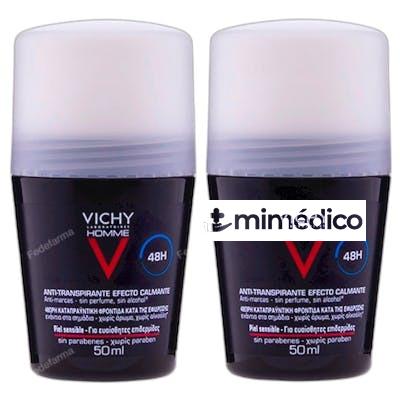 HOMME DESODORANTE ANTITRANSPIRANTE 48H PIELES SENSIBLES 2 X VICHY