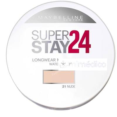 SUPERSTAY 24H POLVO COMPACTO 24HR 10 GR 21 NUDE MAYBELLINE