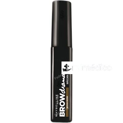 BROW DRAMA MASCARA DE CEJAS 76 ML MEDIUM BROWN MAYBELLINE