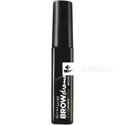 BROW DRAMA MASCARA DE CEJAS 76 ML DARK BROWN MAYBELLINE