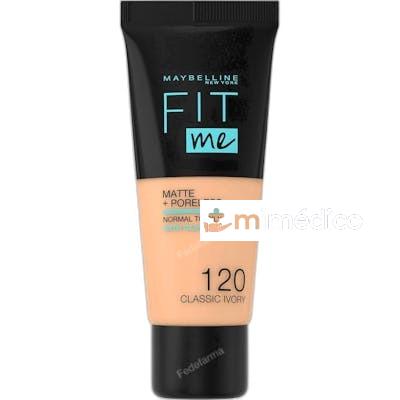 FIT ME MATTE PORELESS BASE DE MAQUILLAJE 30 ML 120 CLASSIC MAYBELLINE