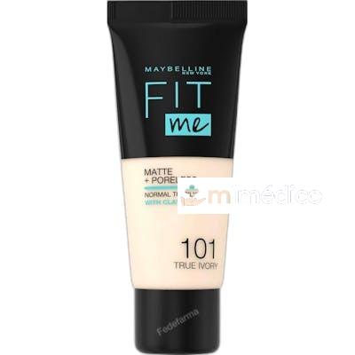 FIT ME MATTE PORELESS BASE DE MAQUILLAJE 30 ML 101 TRUE IVO MAYBELLINE